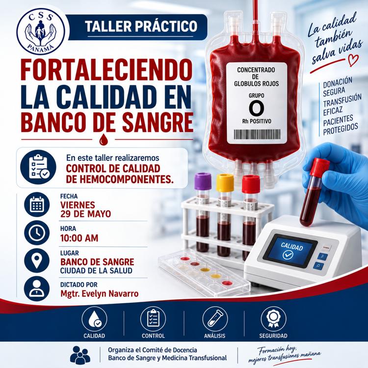Taller Práctico: Fortaleciendo la calidad en Banco de Sangre