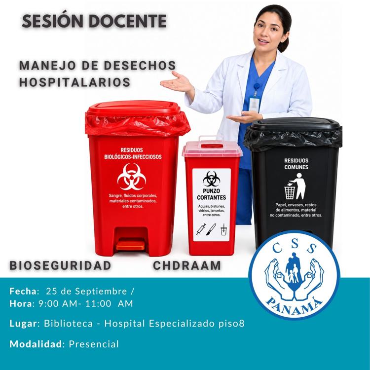 Sesión Docente de Bioseguridad: Manejo de Desechos Hospitalarios