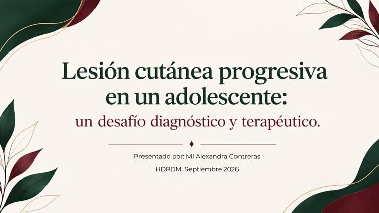 Lesión cutánea progresiva en un adolescente: un desafío diagnóstico y terapéutico