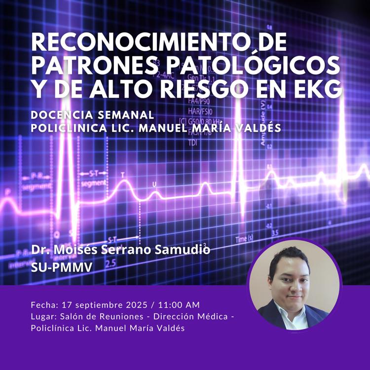 Reconocimiento de patrones patológicos y de alto riesgo en EKG