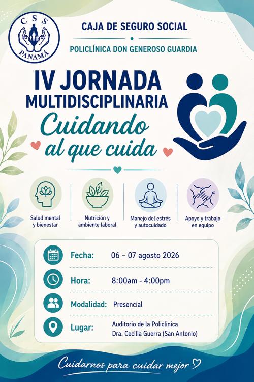 IV Jornada Multidisciplinaria CUIDANDO AL QUE CUIDA
