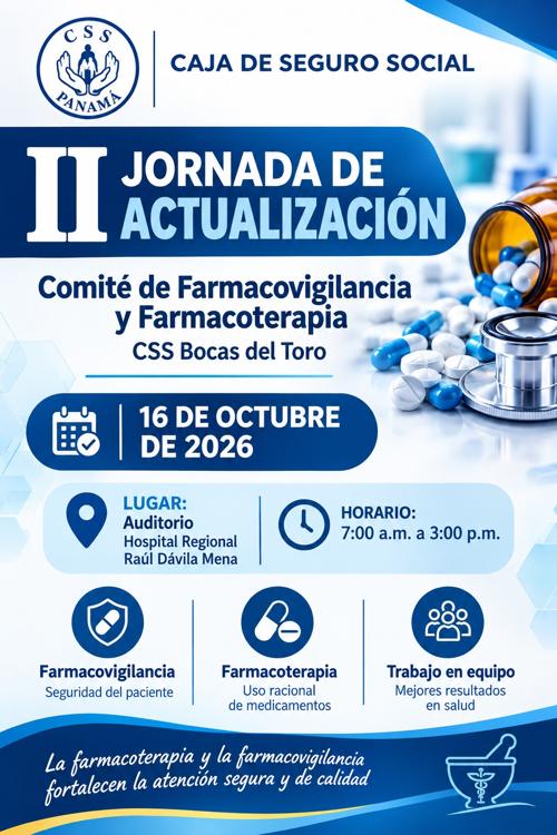 II Jornada de actualización del Comité de Farmacovigilancia y Farmacoterapia de Bocas del Toro