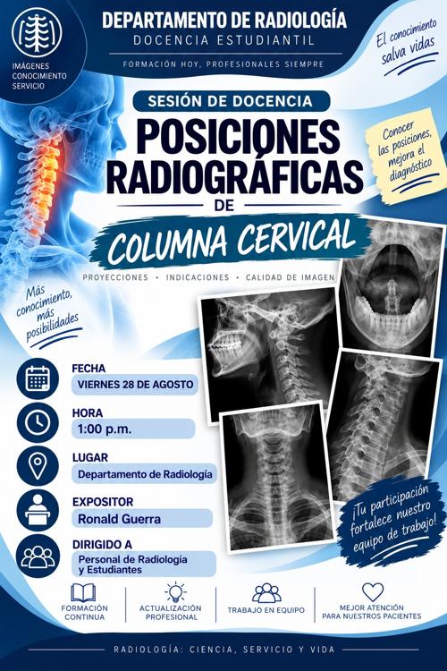 POSICIONES RADIOGRAFICAS DE COLUMNA CERVICAL