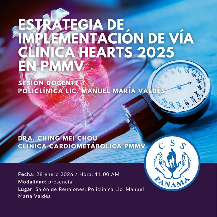 Estrategia de implementación de HEARTS Vía Clínica 2025 en PMMV