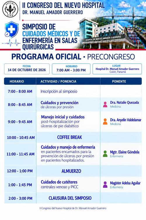 Pre congreso de cuidados Médicos y de Enfermería