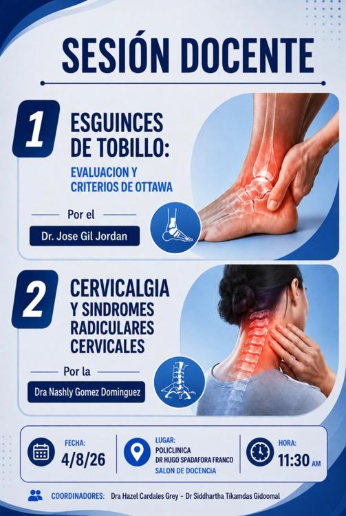 Esguince de tobillo y Cervicalgia. 
