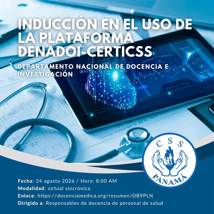 Inducción en el uso de la plataforma DENADOI-CertiCSS