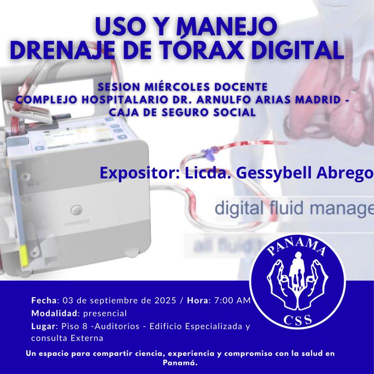 Uso y manejo de Drenaje de Tórax Digital