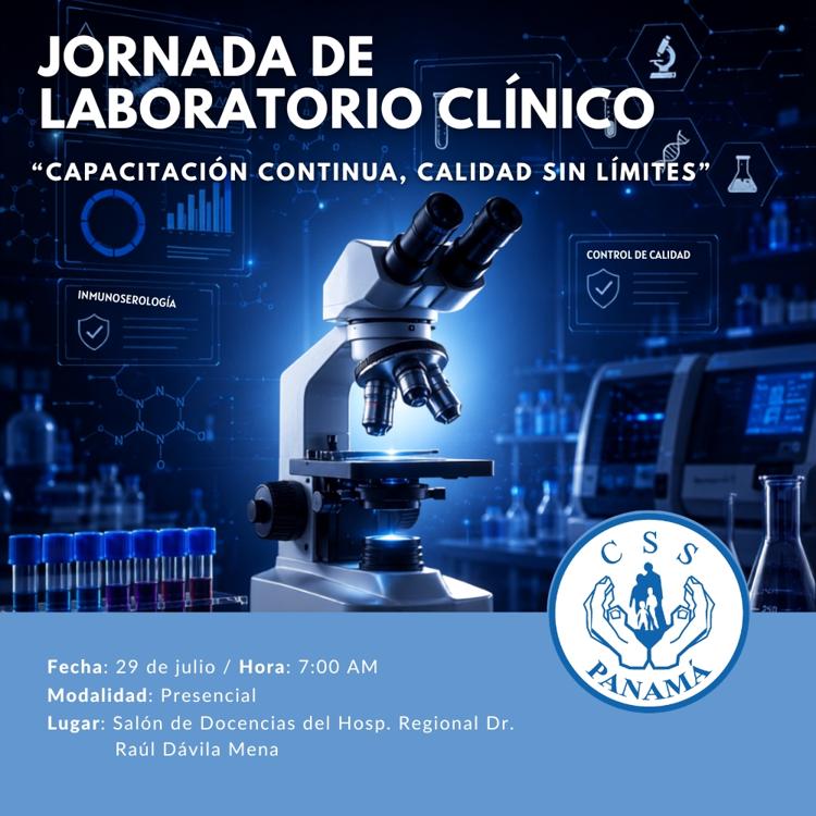 JORNADA DE LABORATORIO CLÍNICO: "Capacitación continua, Calidad sin límites"
