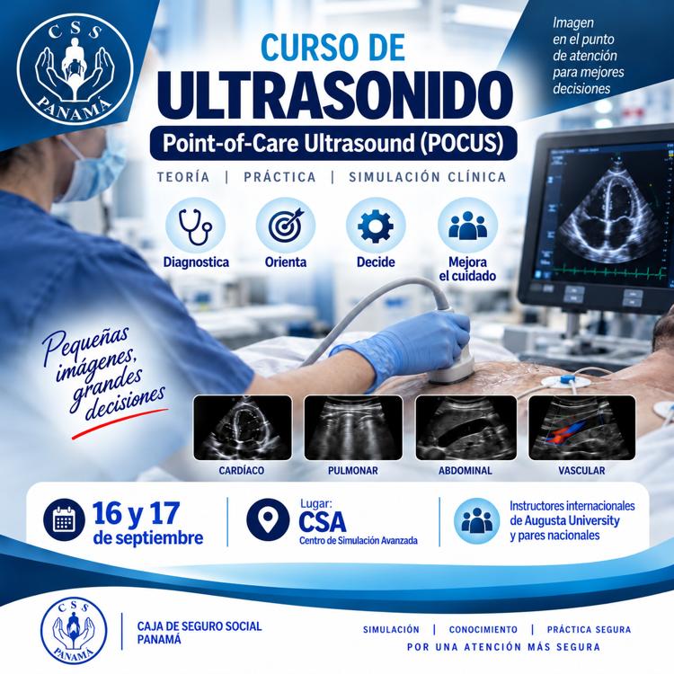  Curso Internacional de Ultrasonido en el Punto de Atención (Point-of-Care Ultrasound – POCUS):  Fundamentos, Aplicaciones Clínicas y Entrenamiento Práctico