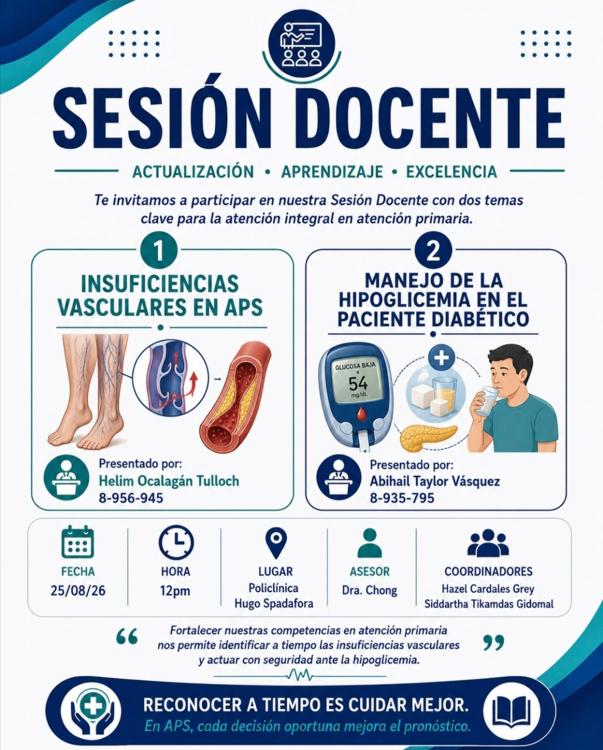 1. Insuficiencia vascular. 2. Manejo de la hipoglicemia. 