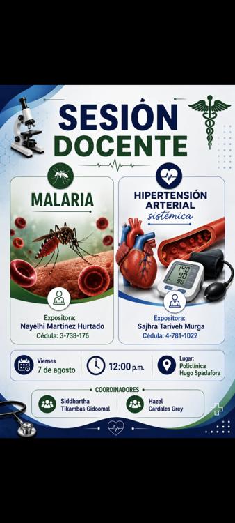 1 - Malaria 2 - Hipertensión Arterial Sistemica. 