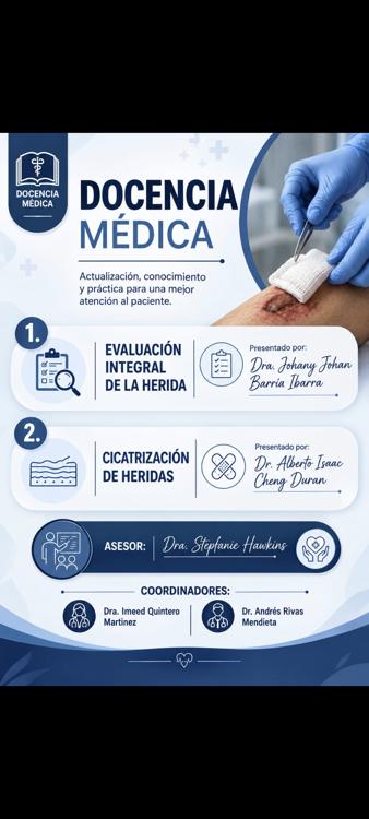1. Evaluación integral de la herida. 2. Cicatrización de la herida.