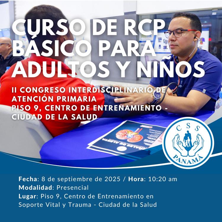 Curso de RCP Básico Adultos y Niños, DEA Básico en el marco del II Congreso Interdisciplinario de APS