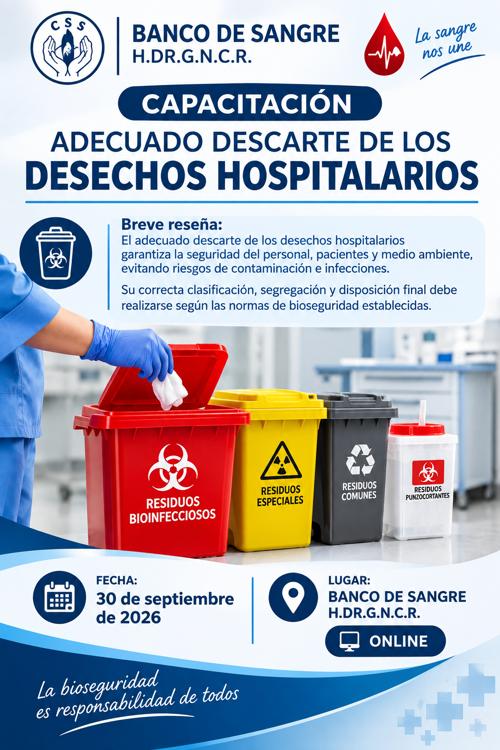 ADECUADO DESCARTE DE LOS DESECHOS HOSPITALARIOS