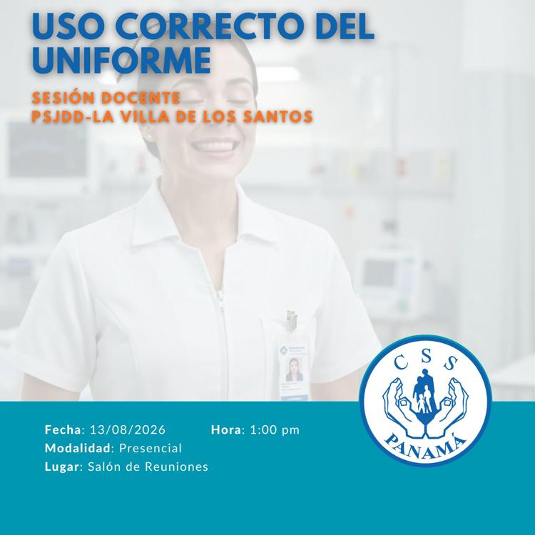 "Uso correcto del uniforme"