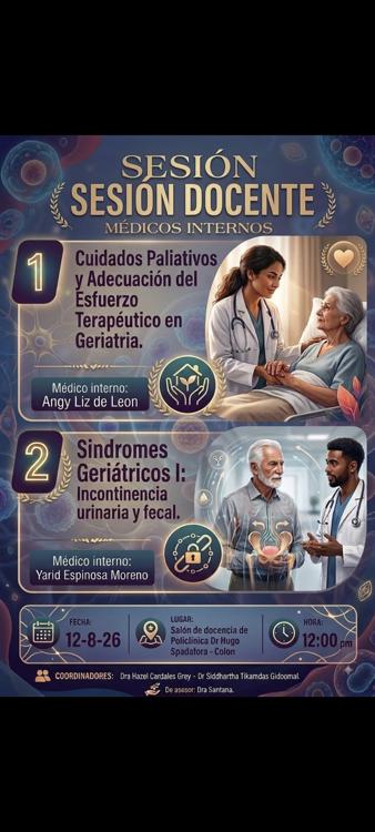 Cuidados paliativos y Síndromes geriátricos. 
