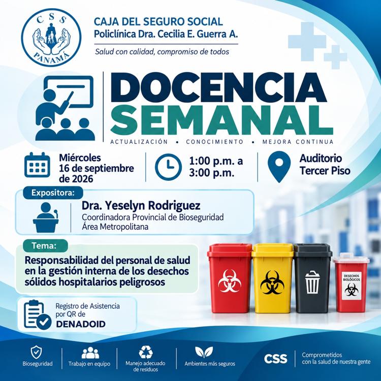 Responsabilidad del Personal de Salud en la Gestión Interna de Desechos Sólidos Hospitalarios  (DOCENCIA INTERNA)