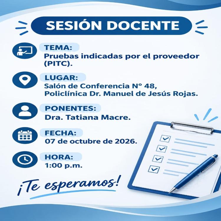 PRUEBAS INDICADAS POR EL PROOVEDOR (PITC)