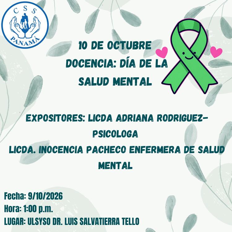 DIA DE LA SALUD MENTAL 